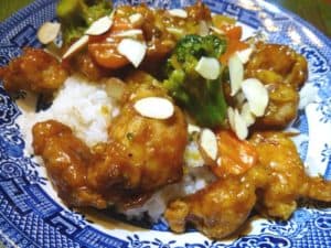 Orange Chicken with Rice - Homemade Hoisin Sauce - Chinese Dinner Menu Ideas