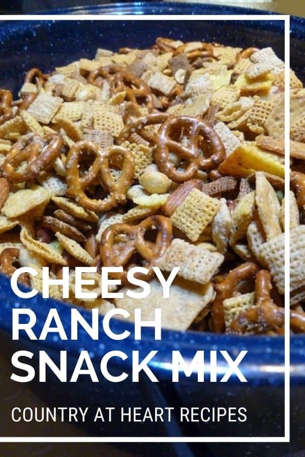 Pinterest Pin - Cheesy Ranch Snack Mix