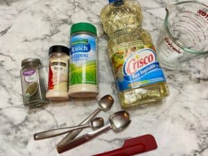 Ingredients for the Seasoning Mix