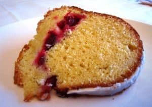 Recipe for Cranberry Pound Cake