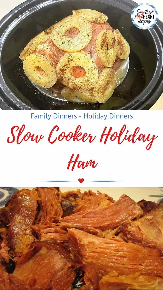 Pinterest Pin - Slow Cooker Holiday Ham