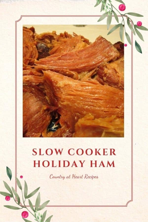 Pinterest Pin - Slow Cooker Holiday Ham