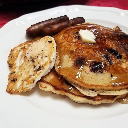 Featured Image - Sourdough Blueberry Pancakes