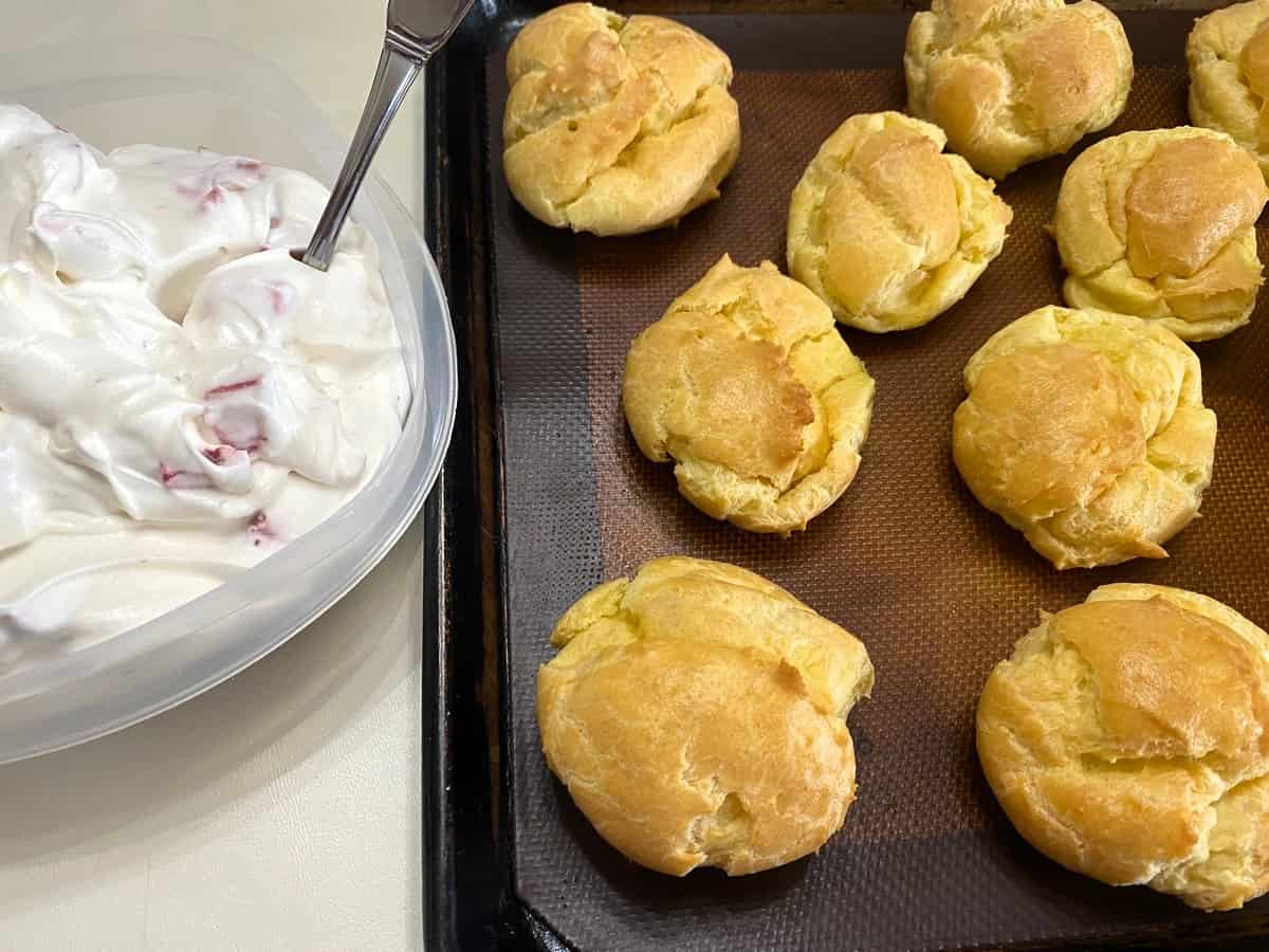 Fill Cream Puffs About an Hour Before Serving