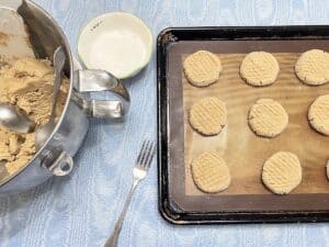 Preparing the Cookies for Baking