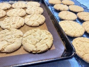 Baked Cookies Placed on Cooling Rack