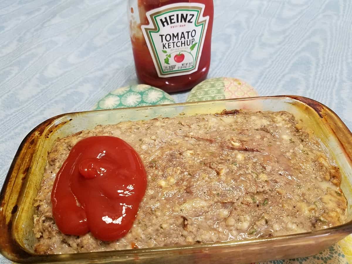 Spread Ketchup on Meatloaf Toward End of Baking Time