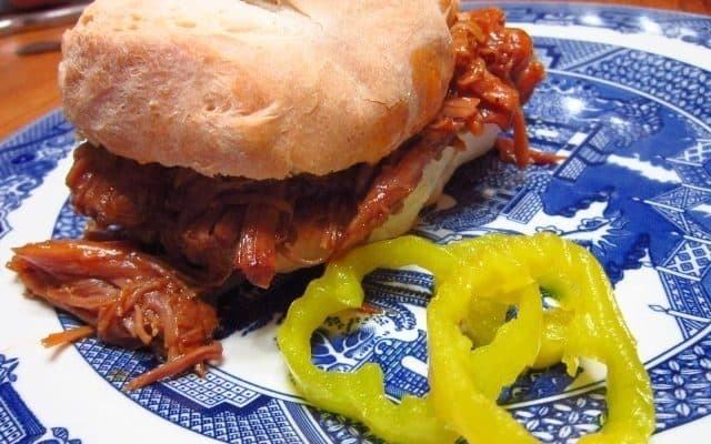 Slow-Cooked Barbecued Pork Sandwiches
