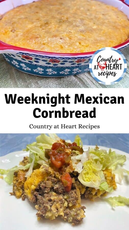 Pinterest Pin - Weeknight Mexican Cornbread