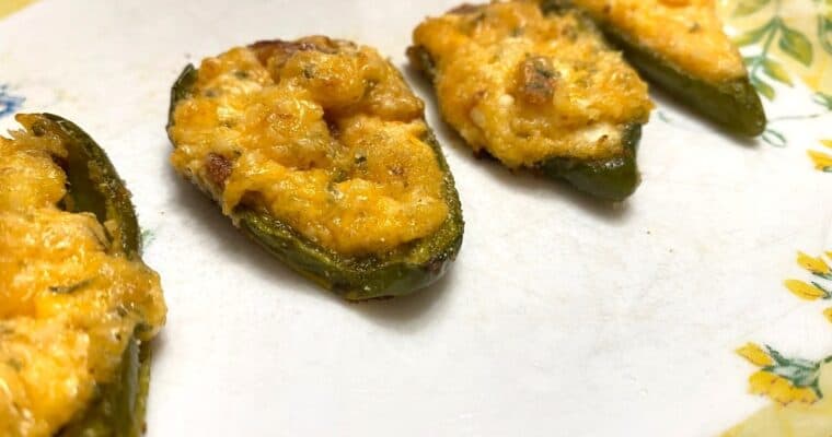 Baked Jalapeno Poppers with Bacon