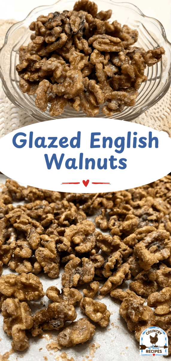 Pinterest Long Pin - Glazed English Walnuts