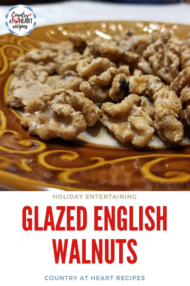Pinterest Pin - Glazed English Walnuts