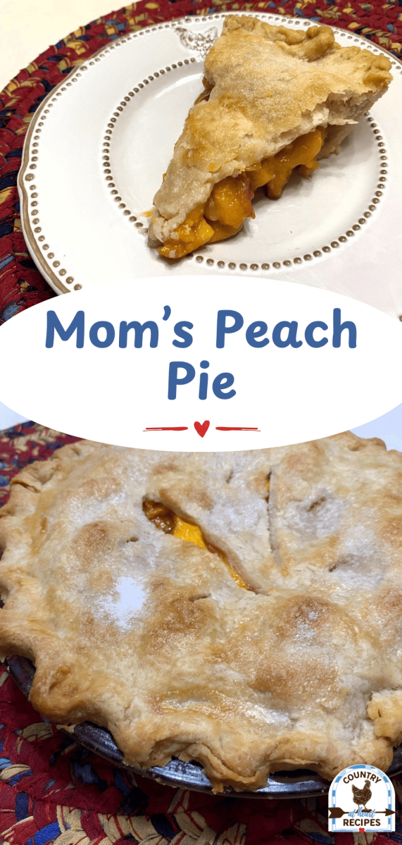 Pinterest Long Pin - Mom's Peach Pie