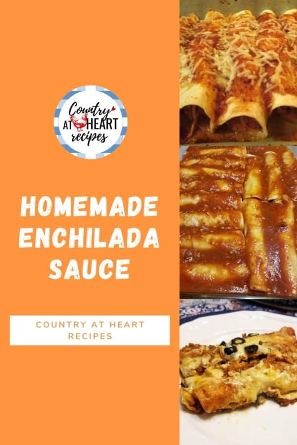 Pinterest Pin - Homemade Enchilada Sauce