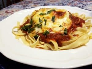 Recipe for Chicken Parmesan with Linguine