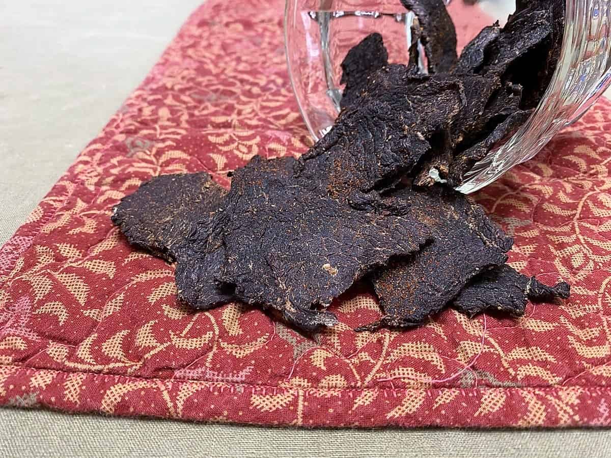 Store Dried Jerky in Cool Dry Place up to 3 Weeks