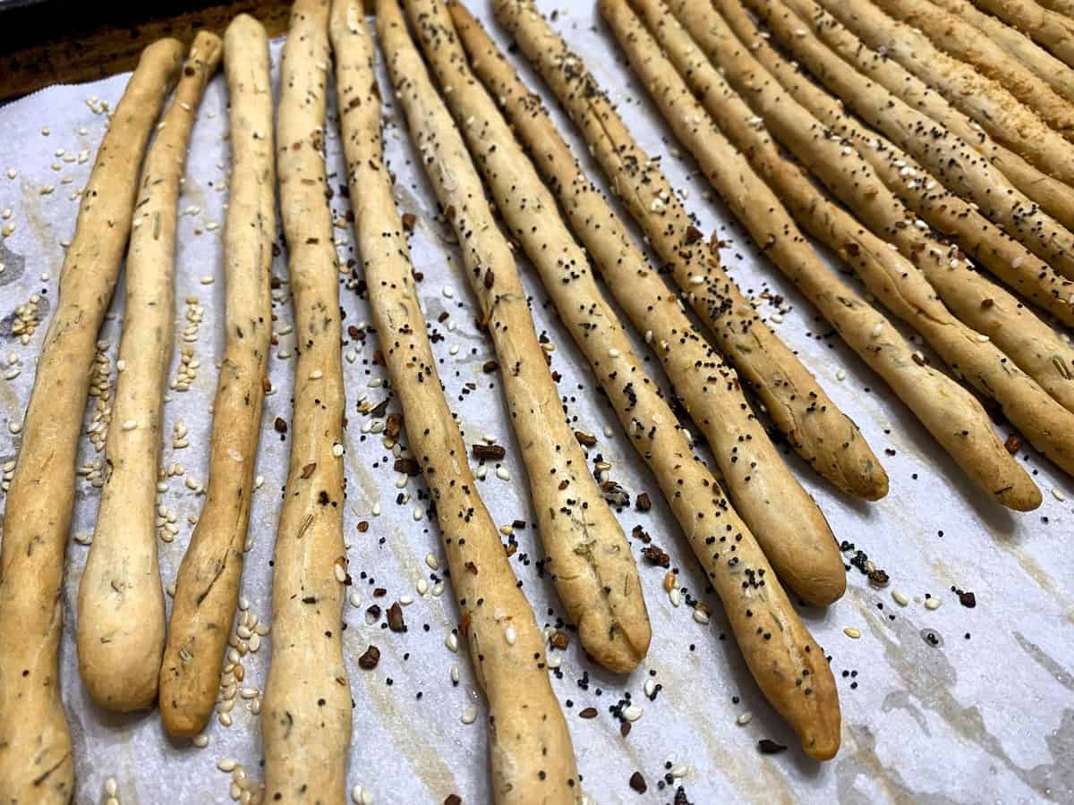 Baked Breadsticks with Favorite Seasonings