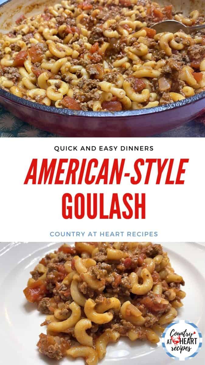 Pinterest Pin - Goulash - American-Style Goulash