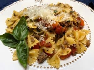 Featured Image - Bow Tie Pasta with Sausage