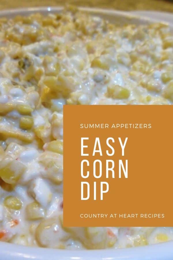 Pinterest Pin - Easy Corn Dip