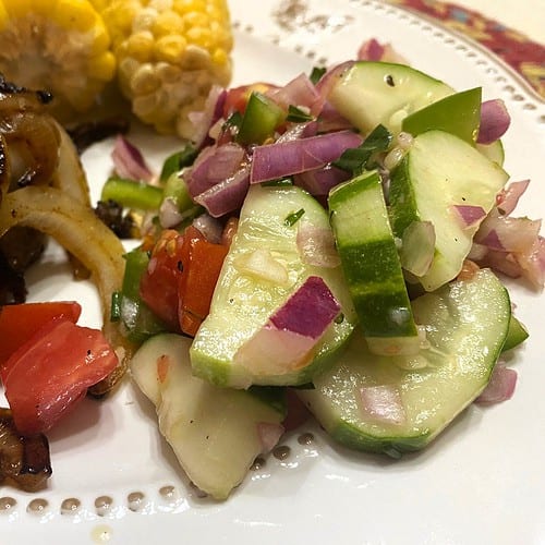 Featured Image - Recipe for Garden Cucumber Tomato Salad