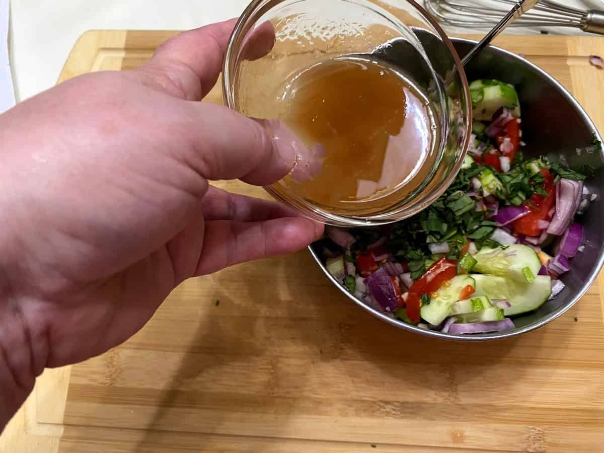 Add Emulsified Oil to the Salad
