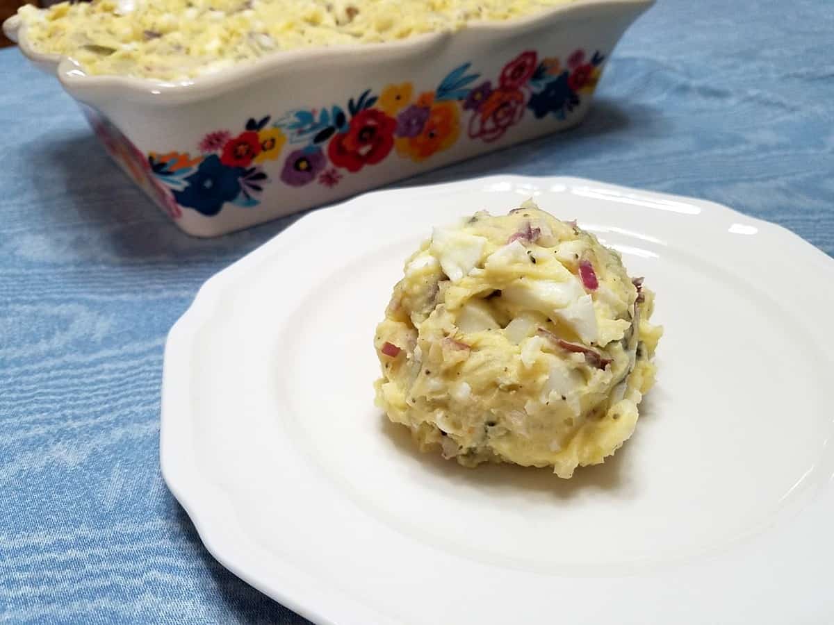 Place Potato Salad in a Pretty Serving Dish - Pioneer Woman Casserole