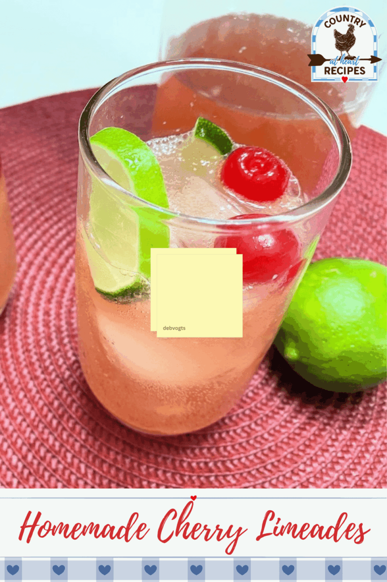 Pinterest Pin - Homemade Cherry Limeades