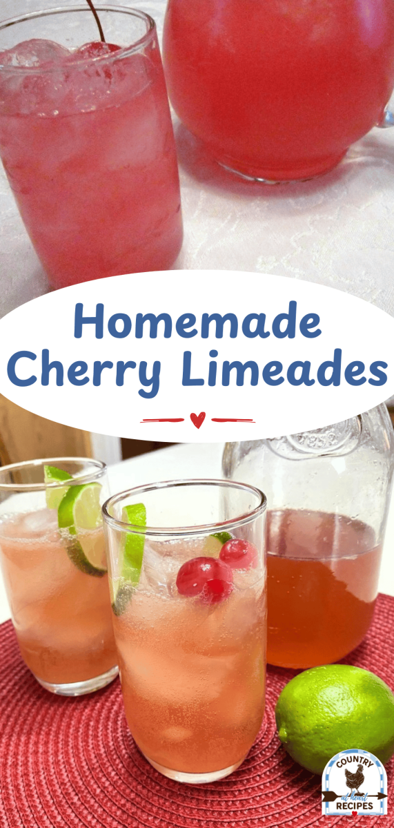 Pinterest Long Pin - Homemade Cherry Limeades