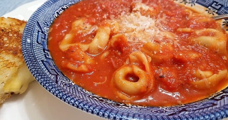 Homemade Tomato Soup with Tortellini