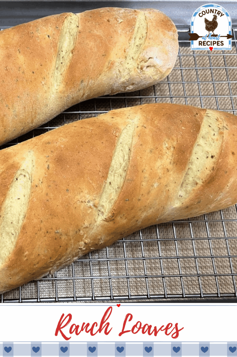 Pinterest Pin - Ranch Loaves