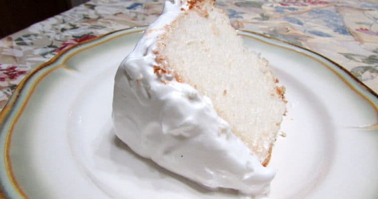 Angel Food Cake with Frosting