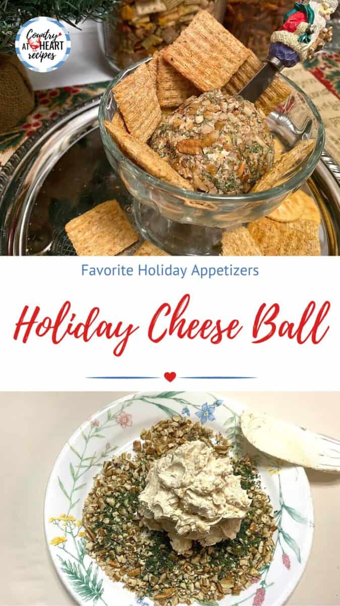 Pinterest Pin - Holiday Cheese Ball