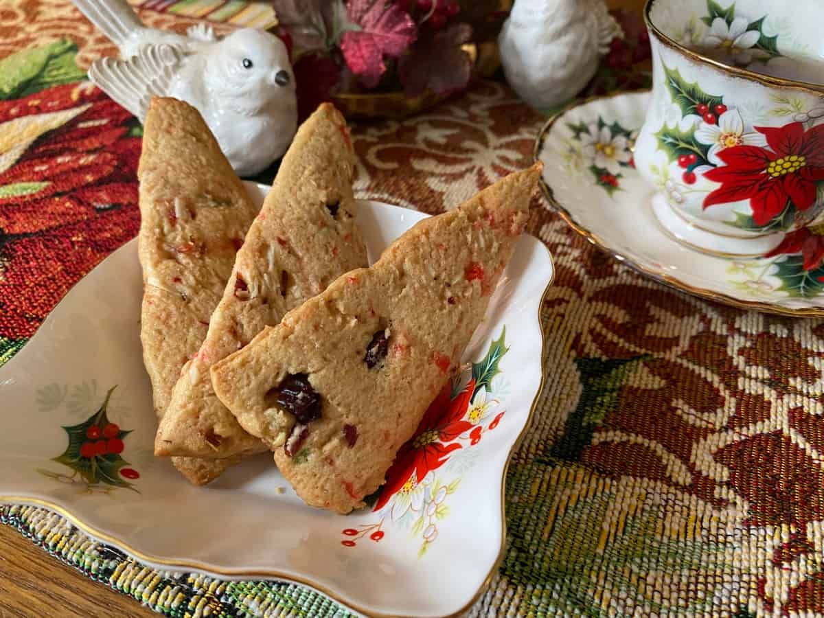 Serve Holiday Refrigerator Cookies for a Tea Party - Royal Albert Bone China Yuletide Pattern
