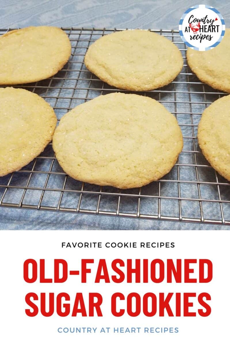 Pinterest Pin - Old-Fashioned Sugar Cookies
