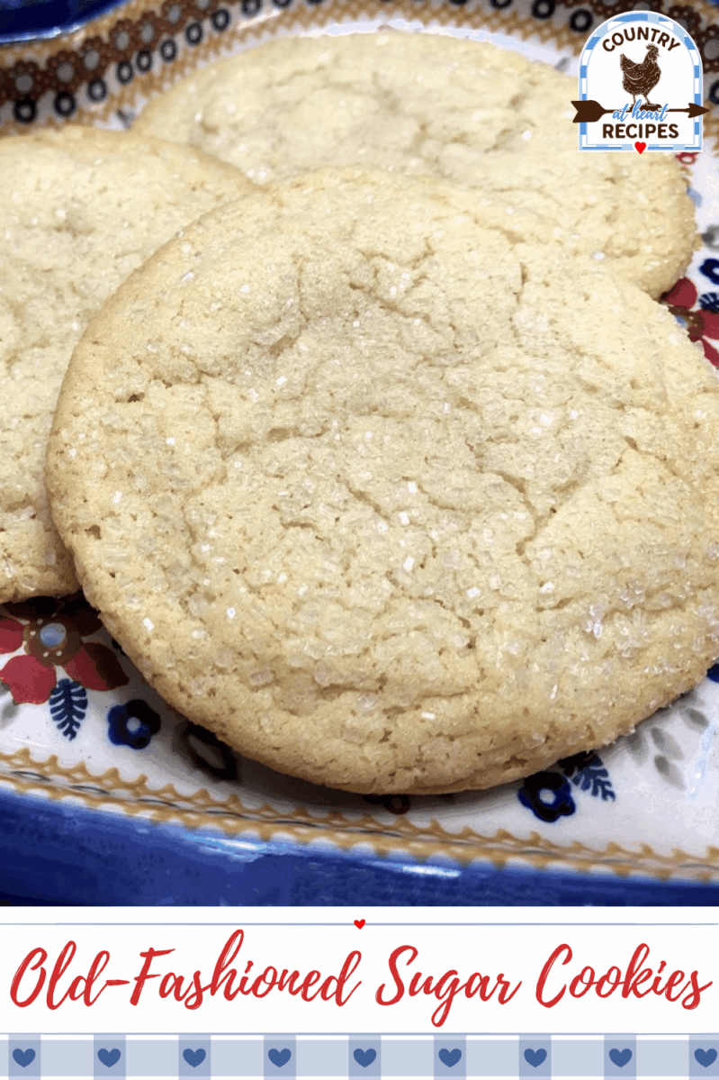 Pinterest Pin - Old-Fashioned Sugar Cookies