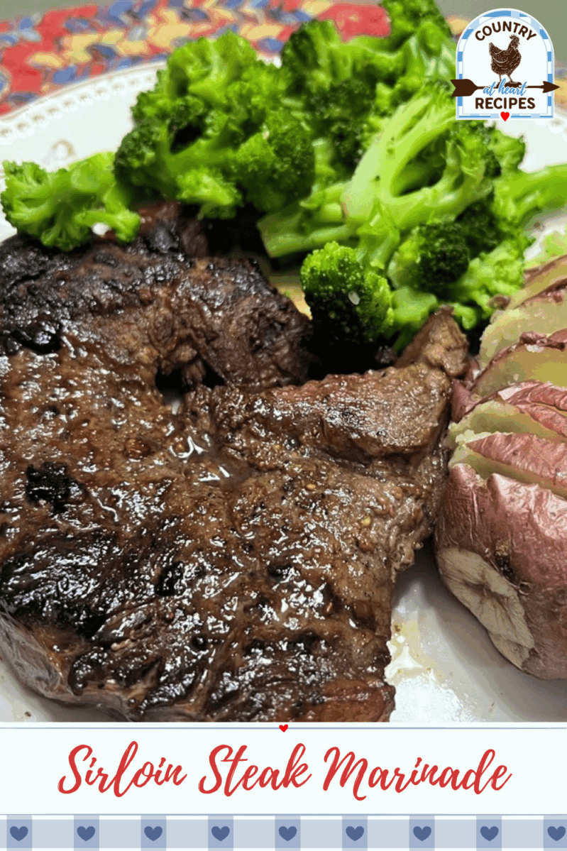 Pinterest Pin - Sirloin Steak Marinade