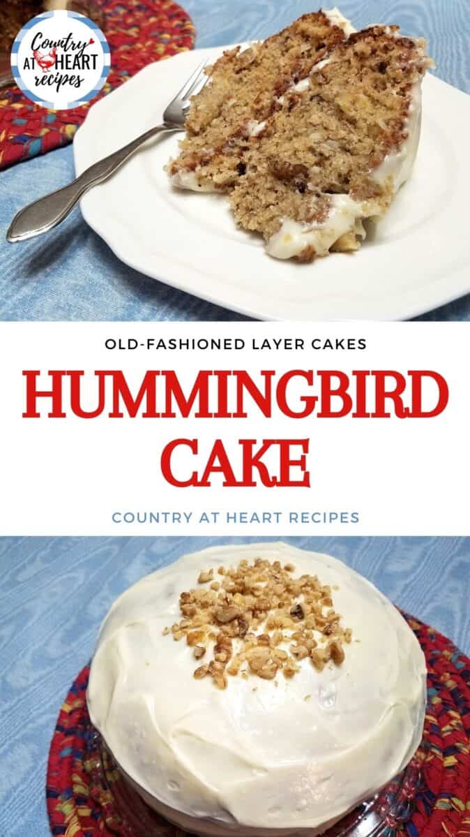 Pinterest Pin - Hummingbird Cake