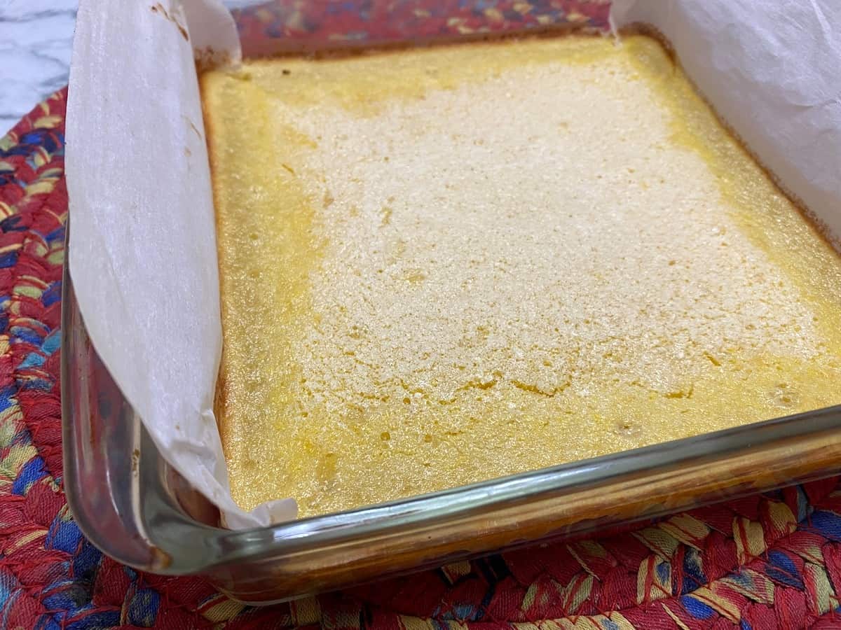 Lemon Bars after They have Baked
