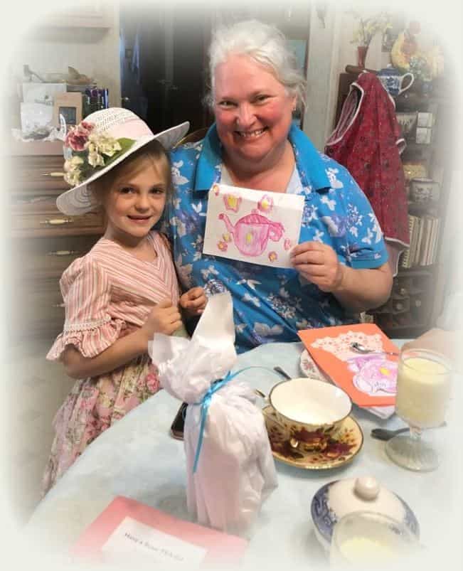Deborah and Granddaughter at Tea Party