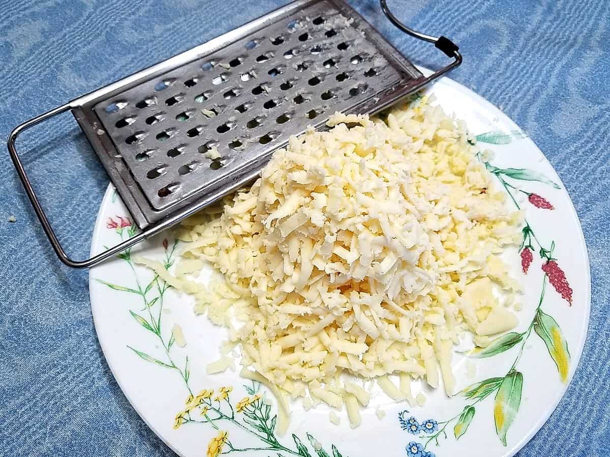 Grate the Monterey Jack Cheese