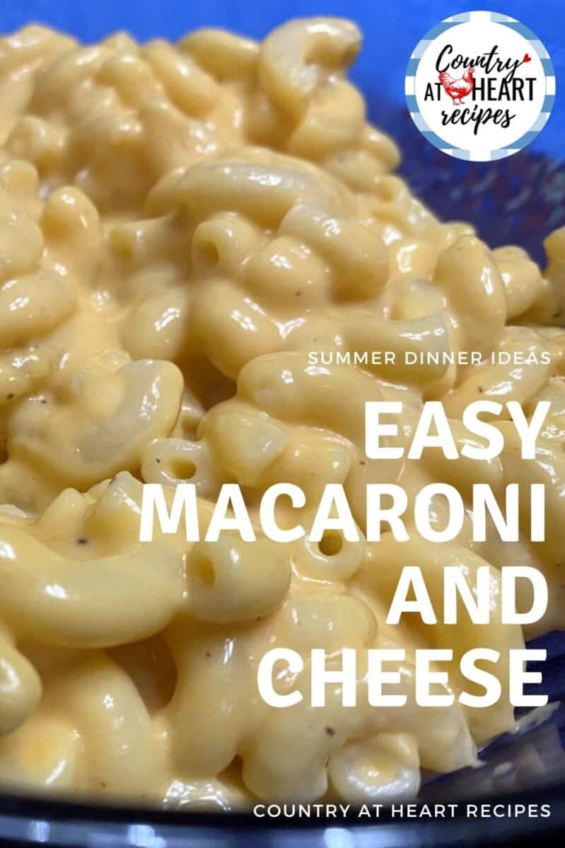 Pinterest Pin - Easy Macaroni and Cheese