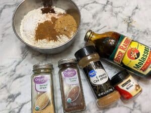 Ingredients for Molasses Crinkles
