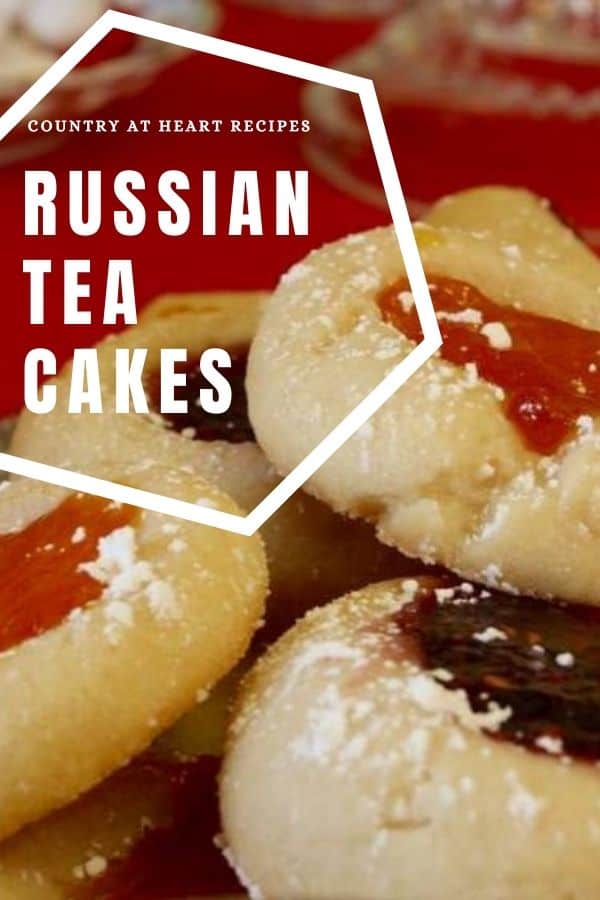 Pinterest Pin - Russian Tea Cakes - Thumbprint Cookies