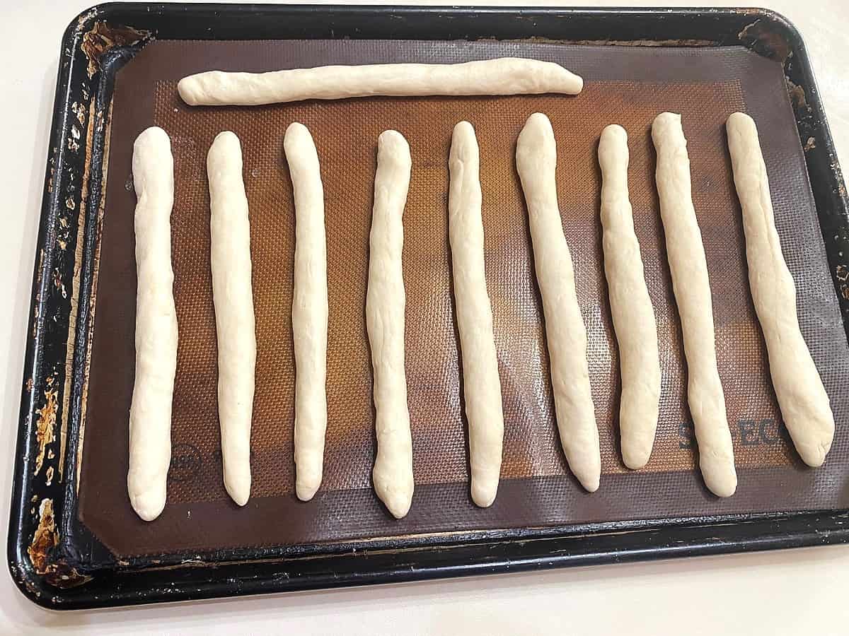 Place Rolled Dough on Prepared Baking Sheet