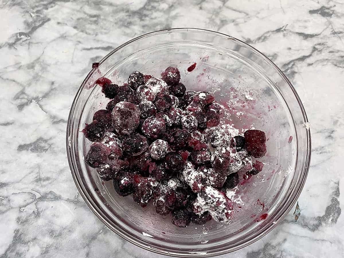 Coat Frozen Berries with Powdered Sugar