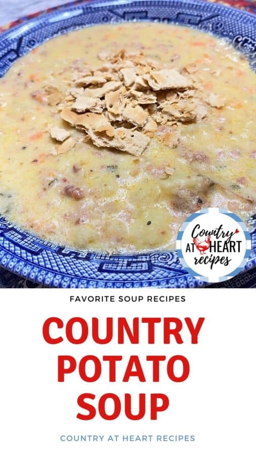 Pinterest Pin - Country Potato Soup