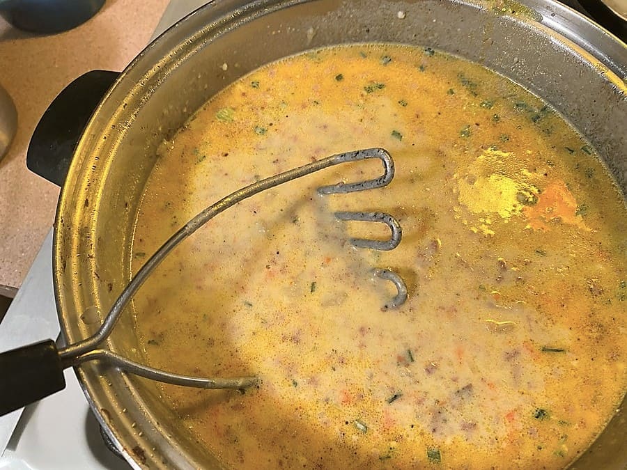 Mashing Potatoes in the Soup