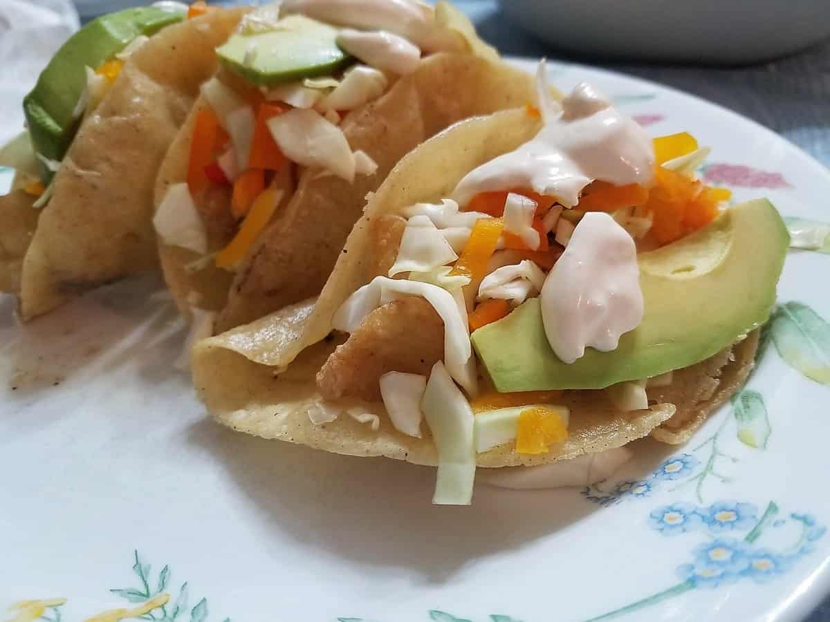 Recipe for Recipe for Fish Tacos with Lime Crema