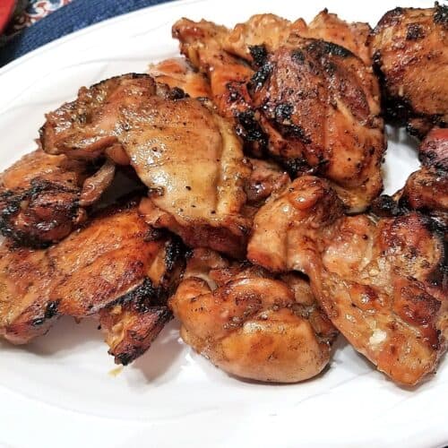 Recipe for Honey-Glazed Grilled Chicken Thighs